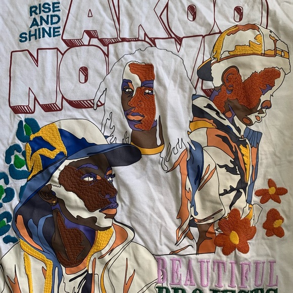 Akoo Men‎ Groovy SS Groovy Knit Short Sleeve Tshirt Size Xl Color White - Picture 3 of 5